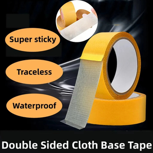 Vải hai mặt cơ sở Băng mờ không thấm nước lưới băng traceless độ nhớt cao Thảm dính mạnh mẽ cố định băng - Product Image 2