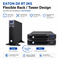 Eaton UPS Équipement de serveur de salle informatique en ligne monté en rack Durée de vie prolongée de la batterie 2000VA/1800W 220V UPS 2KVA DX RT 2KS