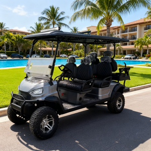 Voiturette de golf électrique neuve de Chine, 5-6 places, surélevée, batterie lithium 60V/70V, haute qualité, longue autonomie, quadricycle 4 roues - Product Image 4