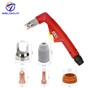 Antorcha de Corte por Plasma PT100, Conector Europeo de 5 Metros, Pistola de Corte Manual de 100A, Compatible <span class=keywords><strong>con</strong></span> TECMO - Product Image 5