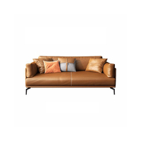 Modernes Minimalistisches Günstiges Chinesisches Büromöbel Luxus-Bürosofa-Set Premium-Leder Verstärkter Rahmen für Firmenbüros