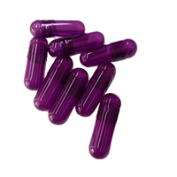2025 en Stock Taille 0 Légumes HPMC Rose Café Lait Blanc Jaune Clair Clair Violet Rouge Capsule Vide pour Supplément Capsule