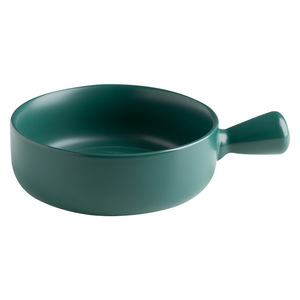 Bol en céramique émaillée colorée de style japonais-coréen avec poignée, plat à <span class=keywords><strong>gratin</strong></span>, plat à salade, plat à <span class=keywords><strong>fromage</strong></span>, moderne et minimaliste - Product Image 5