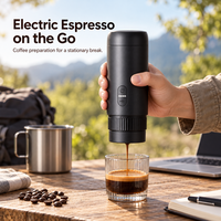 Machine à expresso portable rechargeable USB-C, cafetière électrique de voyage pour café moulu et petites capsules, logo personnalisé OEM