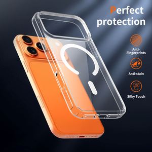 Coques de téléphone magnétiques, épaisseur 1,5 mm, anti-rayures, transparentes comme du cristal, pour iPhone 17 Pro Max 16 15 14 13 12 <span class=keywords><strong>11</strong></span> - Product Image 2