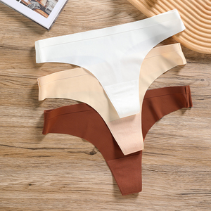 Vente en gros <span class=keywords><strong>de</strong></span> tangas personnalisés avec logo, sept couleurs, culottes à taille basse pour femmes, sans couture, tangas <span class=keywords><strong>de</strong></span> mujer - Product Image 6