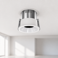 Lampu Plafon LED RGB CCT Tunable IP54 Aluminium Tersembunyi dengan Remote Control NFC untuk Rumah Pintar Modern, Kantor, Gudang EU