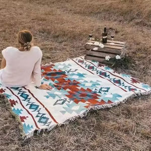Tapis de camp pliant portable ethnique bohème sur mesure pour les activités de plein air comme la plage ou la randonnée <span class=keywords><strong>couverture</strong></span> de pique-nique en gros - Product Image 2