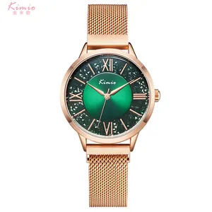 Luxury Quartz Ladies watch Fashion Stainless Steel Female Watch Necklace Bracelet Set For Gift With Box