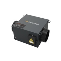 Boîtes de filtration d'air en acier inoxydable de 6 pouces, 350 m3/h, solution de filtration d'air, filtres HEPA et à charbon pour toute la maison