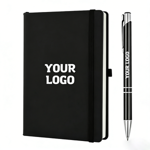 Groothandel op maat gemaakte luxe notitieboekjes met logo, hardcover, op maat gemaakte promotionele A5 schattige PU lederen notitieboekjes voor school, zakelijke geschenken - Product Image 1