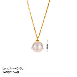 פטינגה אמריקה חוצה גבולות אופנה רטרו אור יוקרה חומר נירוסטה חומר נירוסטה נשים בצורת טיפה יהלומים פנינים - Product Image 5