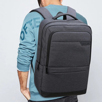 Sac à dos antivol pour ordinateur portable en polyester Oxford imperméable avec logo personnalisé, fermeture éclair et ceinture à coussin d'air USB pour étudiants universitaires (vente en gros)