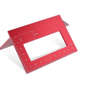 Selle Règle d'angle en aluminium Disposition carrée à <span class=keywords><strong>90</strong></span>/45 degrés Jauge d'onglet Règle de mesure en T - Product Image 5