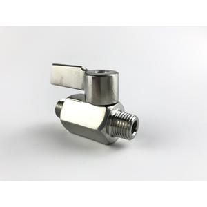 Mini válvula de bola de acero inoxidable 304 de 1/4 pulgada, estándar británico, control de flujo de alta temperatura para agua - Product Image 4