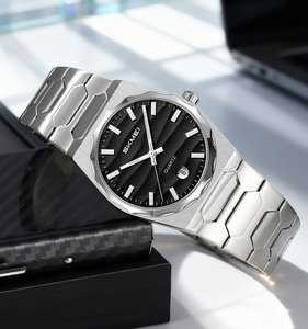 Reloj de Metal SKMEI 9382, Regalo para Hombre, Caja Personalizada, Reloj de Cuarzo Masculino de Lujo, Resistente al Agua 3ATM - Product Image 4