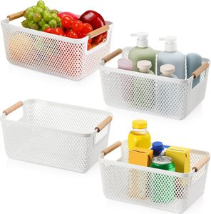 Durable Home Kitchen Storage <b>Basket</b> Beech Decorative Handheld Design for Fruits Snacks Bottles Sundries Organizing - Product Image 3