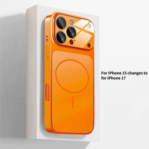 Funda de Vidrio <span class=keywords><strong>Mate</strong></span> para iPhone 17 Pro Max, Carga Inalámbrica, Cubierta Magnética Rígida para iPhone 15, Compatible con iPhone 17 - Product Image 2