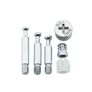 Accessoires et quincaillerie pour meubles M6*35mm 3 en 1 Quincaillerie pour meubles Vis <span class=keywords><strong>de</strong></span> verrouillage à came Connecteurs <span class=keywords><strong>de</strong></span> meubles Boulons - Product Image 1