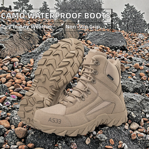 OEM Camo Snake Pu Upper Fleece Lining Anti-Slip Unisex Wellington <b>Boots</b> Waterproof Rubber Midsole Toe <b>Summer</b> Winter Autumn - Product Image 2