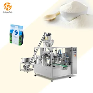 Automatic Rotary Stand Up Zipper 500Gram Coffee Bag Packaging Red Chilli Powder Doypack Packing Machine