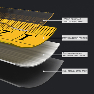Độ chính xác cao Metric Hệ thống đo lường chất lượng công nghiệp dày lưỡi công cụ đo lường có thể thu vào băng biện pháp - Product Image 5