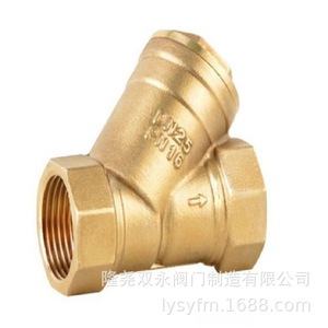 ตัวกรองทองเหลืองเกลียว Longyao Woyu รุ่น GL11W-16T DN25 PN16 สำหรับท่อน้ำ - Product Image 1