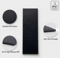 Panneaux solaires flexibles ETFE personnalisés 3W 10W 15W 25W, entièrement noirs, ultra-minces, monocristallins, chargeur solaire pour extérieur