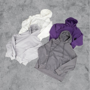Sudaderas con capucha sueltas desgastadas de gran tamaño en blanco con lavado ácido de 400GSM, ropa de calle, jersey liso, Sudadera con capucha, fabricantes de ropa para hombre - Product Image 2