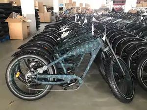 Verkaufs schlager 750W Vintage Cafe Racer Elektro fahrrad Retro Cruiser Fette Reifen Mountain Dirt City Road E-Bike E-Bike Fahrrad mit CE
