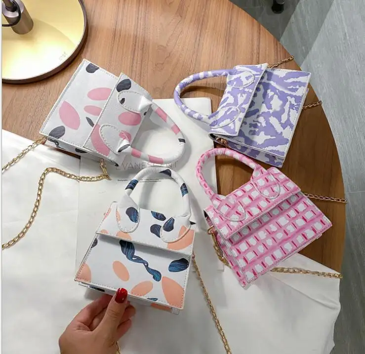 Mini sacs à main de luxe pour femmes, besaces à bandoulière à chaîne, Mini bourses pour dames, pochette, vente en gros, 2021