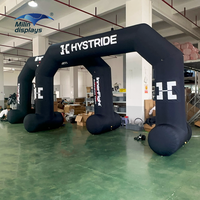 Arches gonflables personnalisées pour la ligne de départ et d'arrivée des courses, arche gonflable en TPU scellée à l'air pour les marathons, les courses cyclistes, les entrées de festivals
