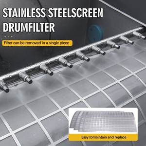 Filtro <span class=keywords><strong>de</strong></span> Tambor Rotatorio <span class=keywords><strong>de</strong></span> Acero Inoxidable Cowater <span class=keywords><strong>de</strong></span> 30000 <span class=keywords><strong>Litros</strong></span>/hora para Acuicultura, Piscifactorías, con Motor <span class=keywords><strong>de</strong></span> Bajo Mantenimiento para Estanques <span class=keywords><strong>de</strong></span> Koi - Product Image 3