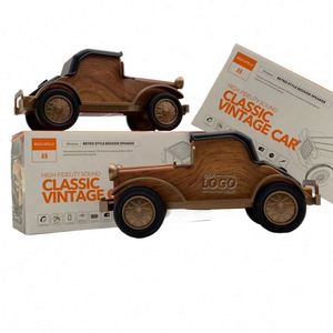 Altavoz Bluetooth Vintage con Logotipo Personalizado, Acabado en Madera Retro, Bajos Inalámbricos, Soporte para Teléfono y Audio Portátil - Product Image 1