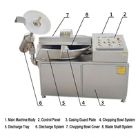 Hachoir à viande électrique commercial XY-Z300, machine de traitement de la viande à haute vitesse pour saucisses et pâtes à viande