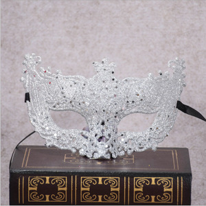 Modische Make-up Sexy Venezianische Kostüme Party Plastik Venezianische Maske mit Diamanten für Party Club - Product Image 3