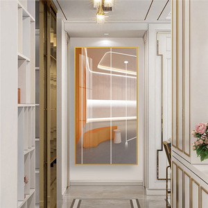 <span class=keywords><strong>D</strong></span>écor mural moderne de luxe aux designs variés, art abstrait géométrique, <span class=keywords><strong>paysage</strong></span> imprimé sur toile, peintures en porcelaine cristalline - Product Image 4