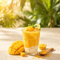 Lotlong Bulk Producent 35% Brix Hoog Fruitgehalte Verse Rijpe Mango Puree Jam 1,36kg voor Commerciële Melkthee & Dessert Topping
