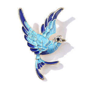 Offre Spéciale <span class=keywords><strong>pas</strong></span> <span class=keywords><strong>cher</strong></span> belle broche en émail broche hirondelle Pigeon broche alliage strass émail oiseau broche broche - Product Image 1