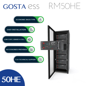 GOSTA 6000 次循环 100Ah 机架式磷酸铁锂太阳能电池 48V 4.8KWH 机架式能源动力电池组 - Product Image 4