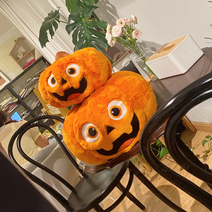 Grande peluche amusante de citrouille démoniaque pour Halloween, cadeau et décoration de Noël - Product Image 3
