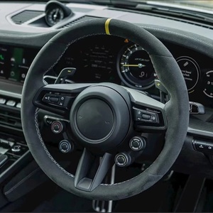 Volant en fibre de carbone pour Porsche Panamera Cayenne Macan 718 911 Cayman 918 Taycan Boxster Carrera 996 997 987 <span class=keywords><strong>991</strong></span> - Product Image 2