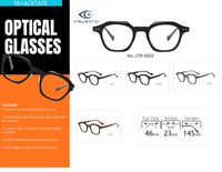 Montures de lunettes optiques en acétate TR épaisses pour hommes et femmes, pour verres correcteurs, OEM ODM, logo personnalisé