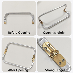 16/18/19/20/25/28/30cm nóng bán bác sĩ túi kim loại khung hôn khóa nhôm ống Túi khung ly hợp và ví khung - Product Image 2