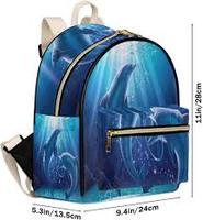 Sac à dos de dessin animé de personnage personnalisé avec petit sac à dos d'étudiant imperméable en cuir PU de dragon