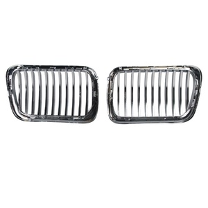 LUMA 96-99 Kidney Single Slat Gloss Black/Matte Black <span class=keywords><strong>Chrome</strong></span> pour <span class=keywords><strong>BMW</strong></span> Série 3 E36 1996-1999 Grille de pare-chocs avant - Product Image 6