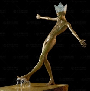 Patung Air Mancur Balerina Menari Modern dari Perunggu Cor Khusus Ukuran Asli, Patung Logam untuk Luar Ruangan - Product Image 6