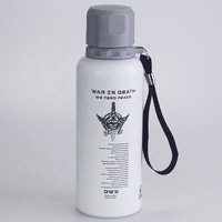 Bouteille d'eau en acier inoxydable de style militaire pour le camping, les sports de plein air, thermos sous vide