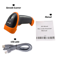 Escáner de Código de Barras con Cable MJ2818 2D con CMOS, Escaneo Rápido y Alta Precisión de Lectura para Sistemas Win7, 8 y 10