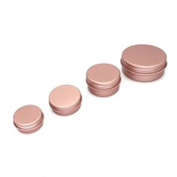 Pots cosmétiques en aluminium rose de 10g et 15g, petits pots vides pour fard à paupières, maquillage et crème pour le visage